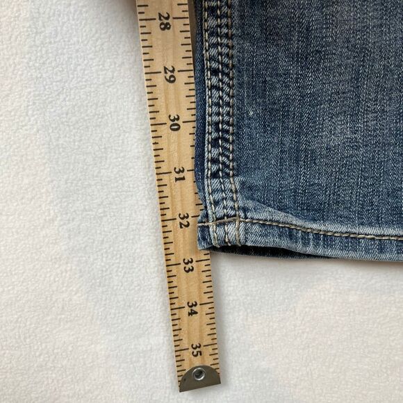 BKE Jeans Mens 34x33 Blue Seth Straight Mid Rise Medium Wash Denim 34L - Picture 8 of 13